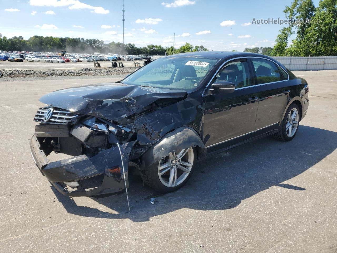 2015 Volkswagen Passat Sel Black vin: 1VWCT7A34FC068280