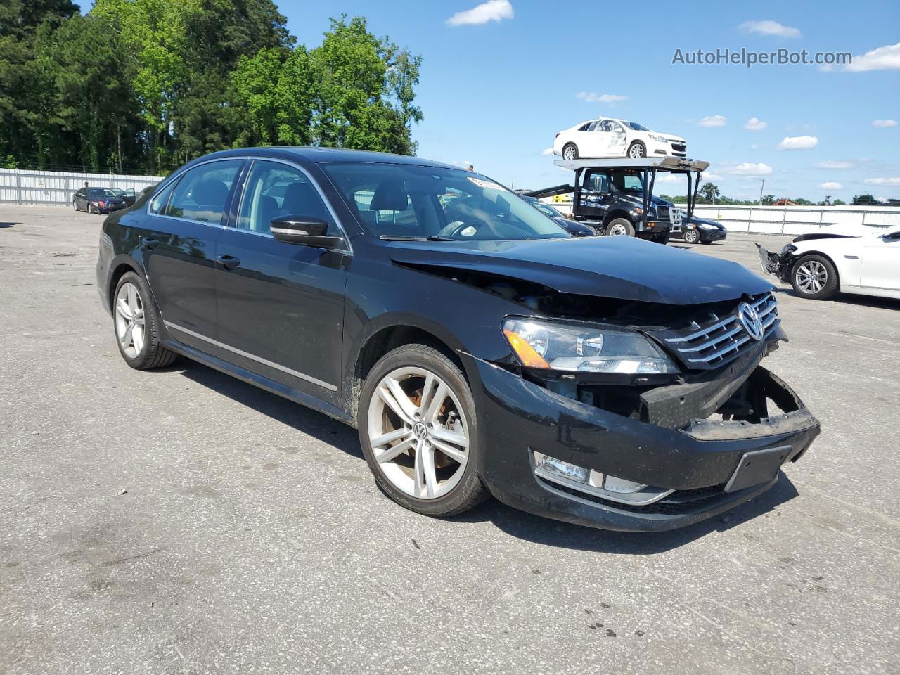 2015 Volkswagen Passat Sel Black vin: 1VWCT7A34FC068280