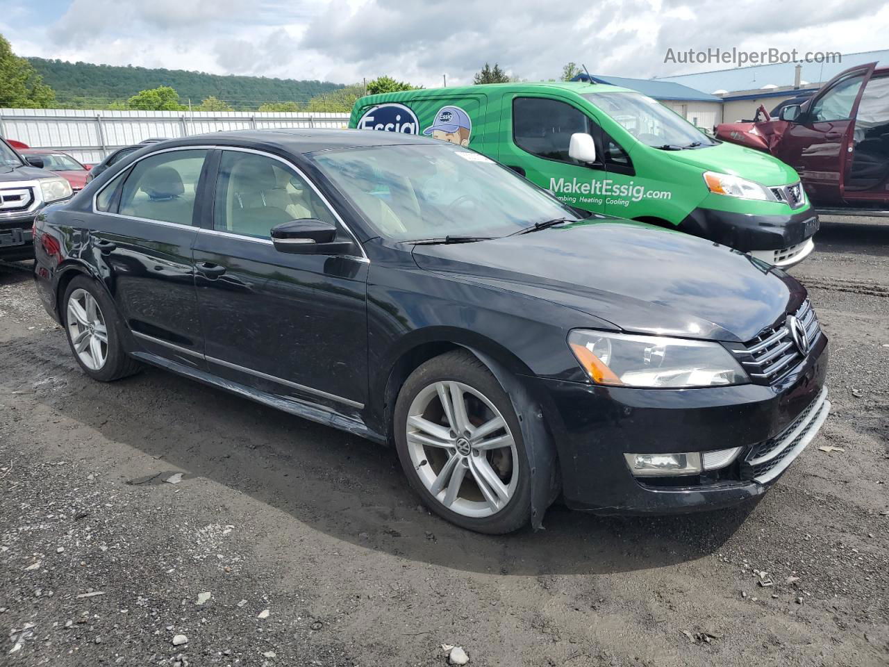 2014 Volkswagen Passat Sel Black vin: 1VWCT7A35EC005722