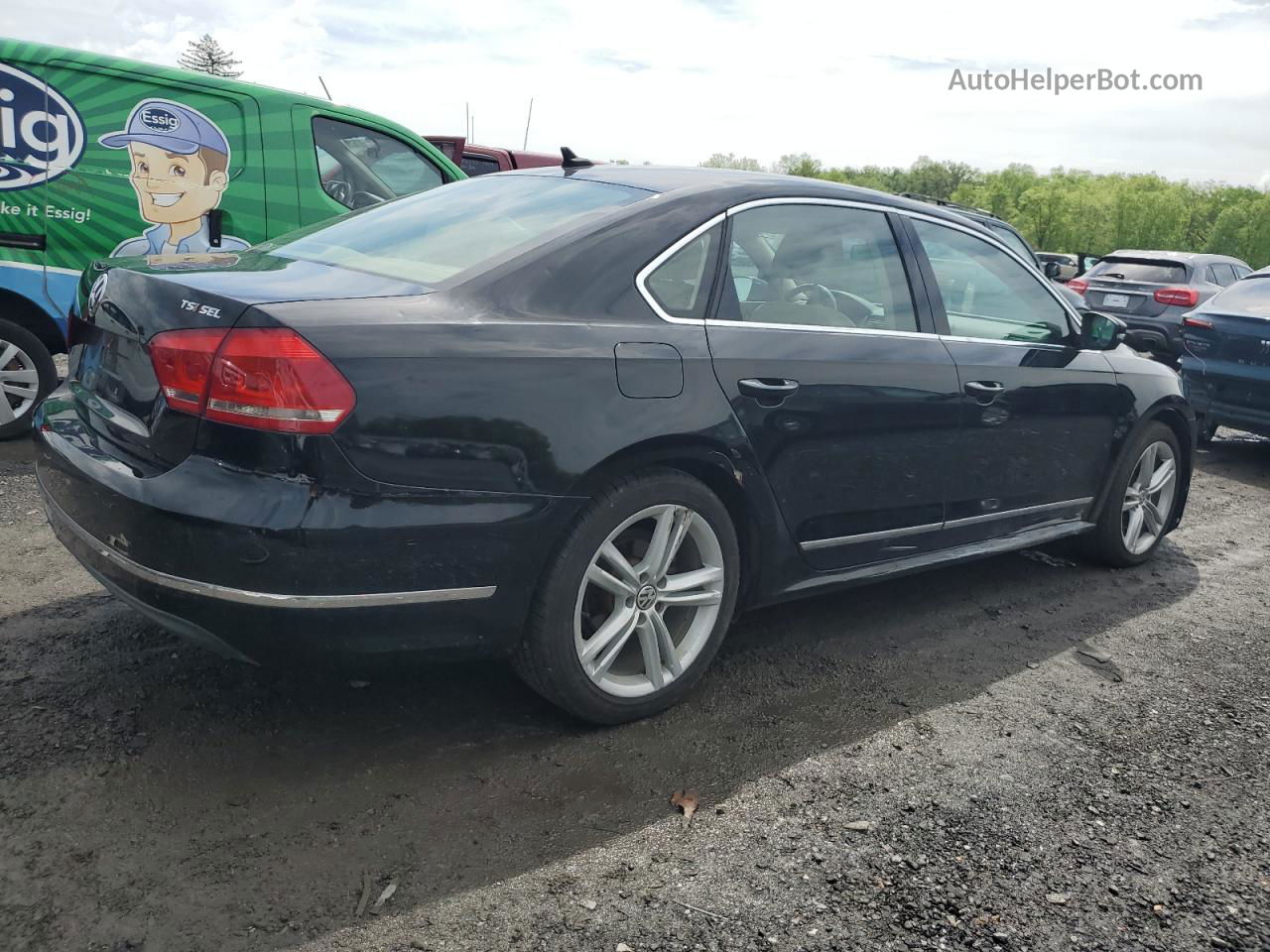 2014 Volkswagen Passat Sel Black vin: 1VWCT7A35EC005722