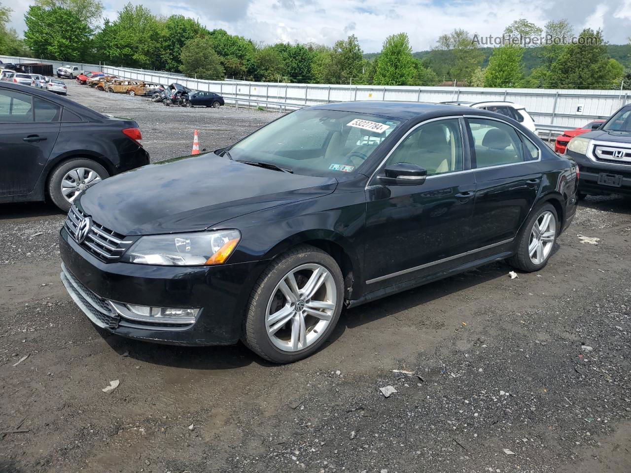 2014 Volkswagen Passat Sel Black vin: 1VWCT7A35EC005722