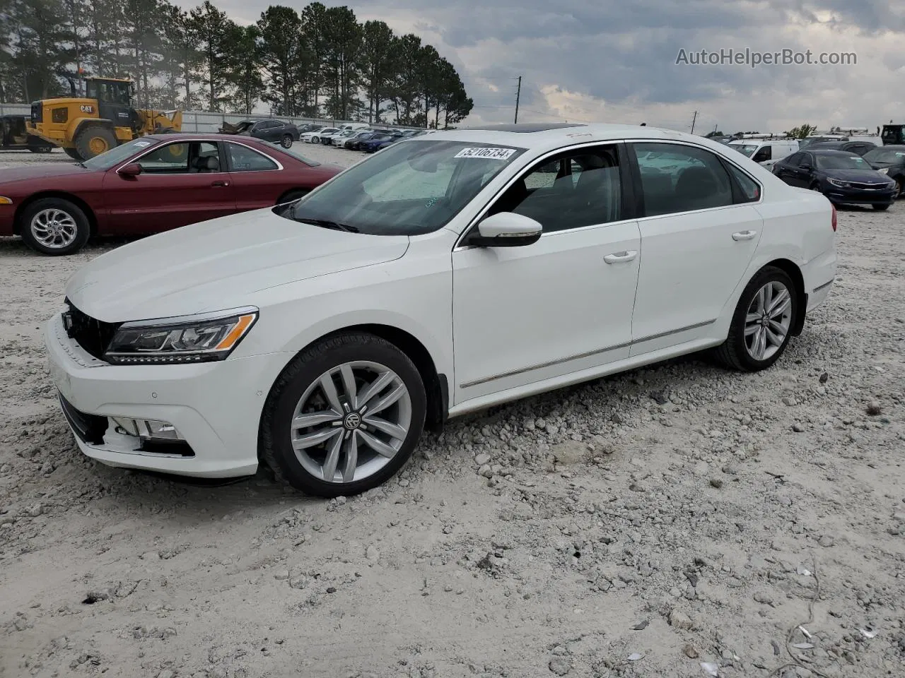 2016 Volkswagen Passat Sel White vin: 1VWCT7A37GC069201