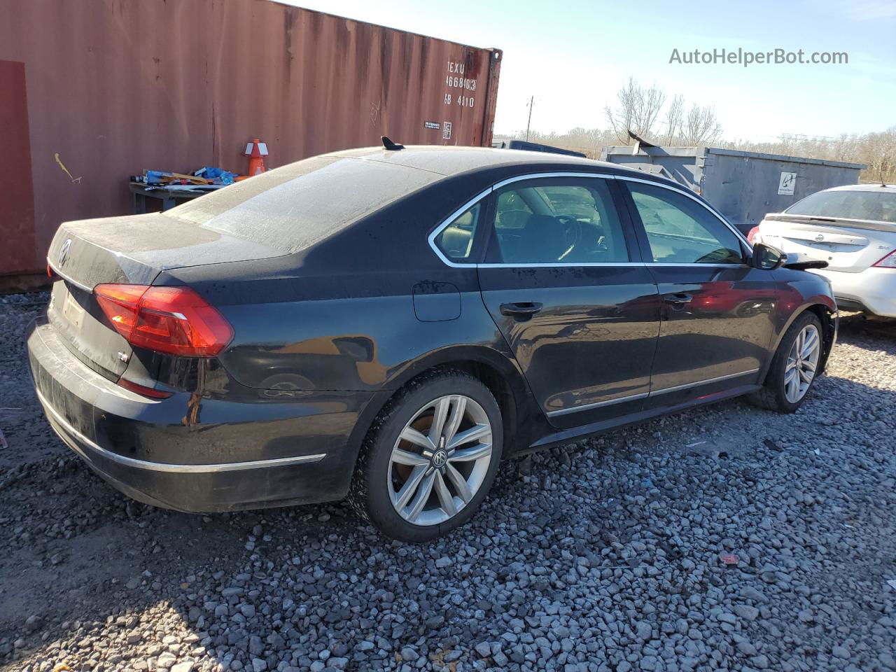 2016 Volkswagen Passat Sel Черный vin: 1VWCT7A38GC018502