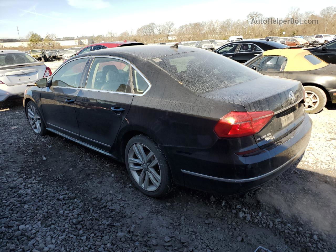 2016 Volkswagen Passat Sel Черный vin: 1VWCT7A38GC018502