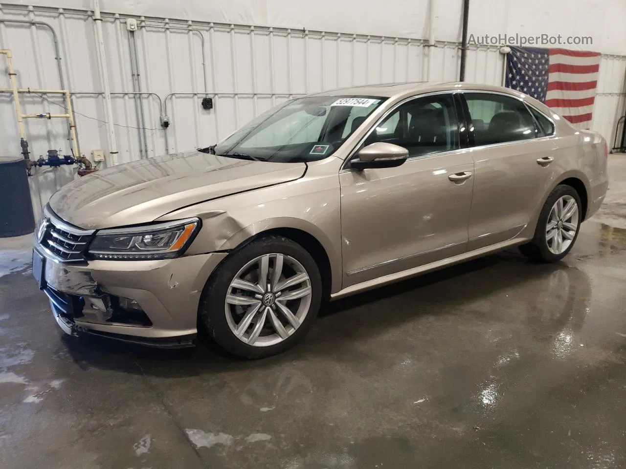 2016 Volkswagen Passat Sel Tan vin: 1VWCT7A38GC065447