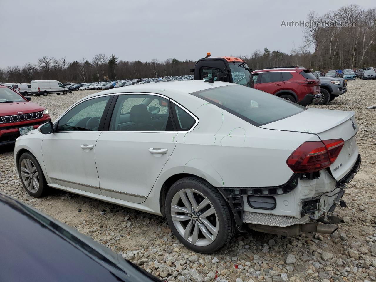 2017 Volkswagen Passat Sel Premium White vin: 1VWCT7A38HC032871