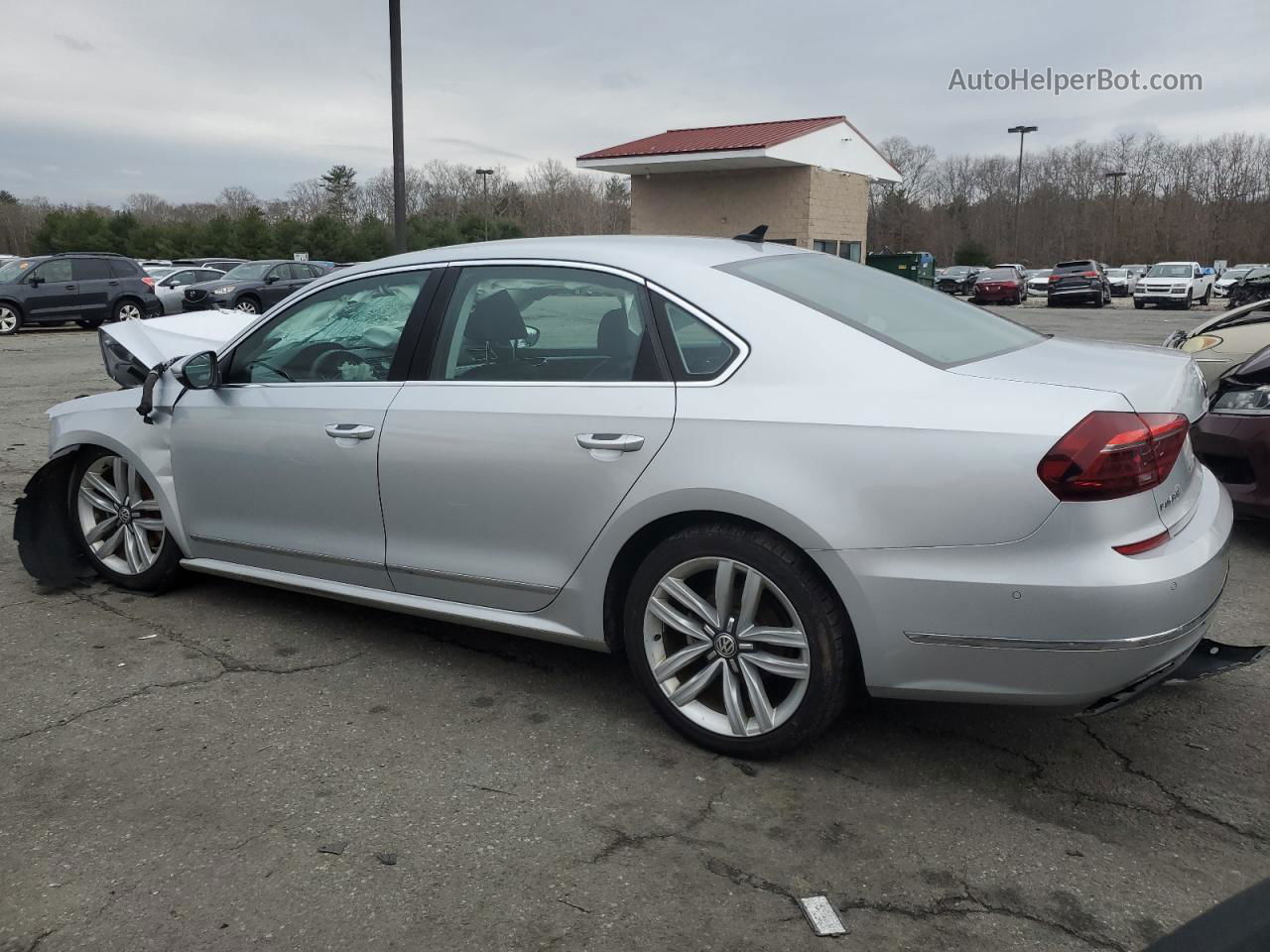 2017 Volkswagen Passat Sel Premium Silver vin: 1VWCT7A38HC062601