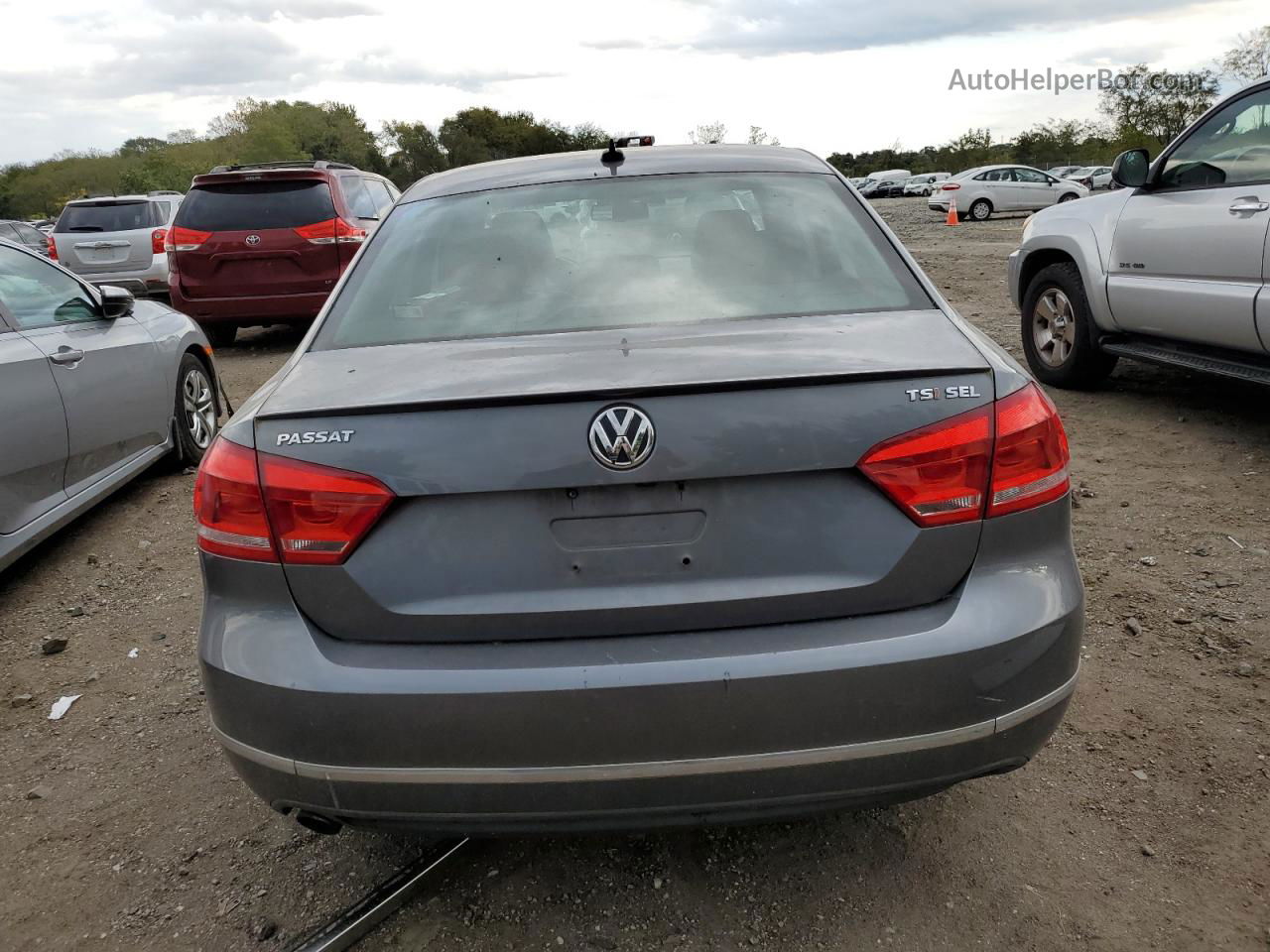 2014 Volkswagen Passat Sel Серый vin: 1VWCT7A39EC023656