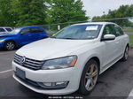 2014 Volkswagen Passat 1.8t Sel Premium White vin: 1VWCT7A3XEC081579