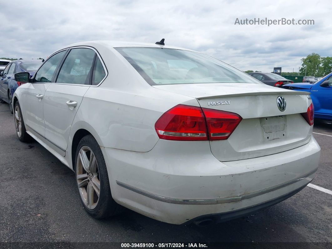 2014 Volkswagen Passat 1.8t Sel Premium White vin: 1VWCT7A3XEC081579