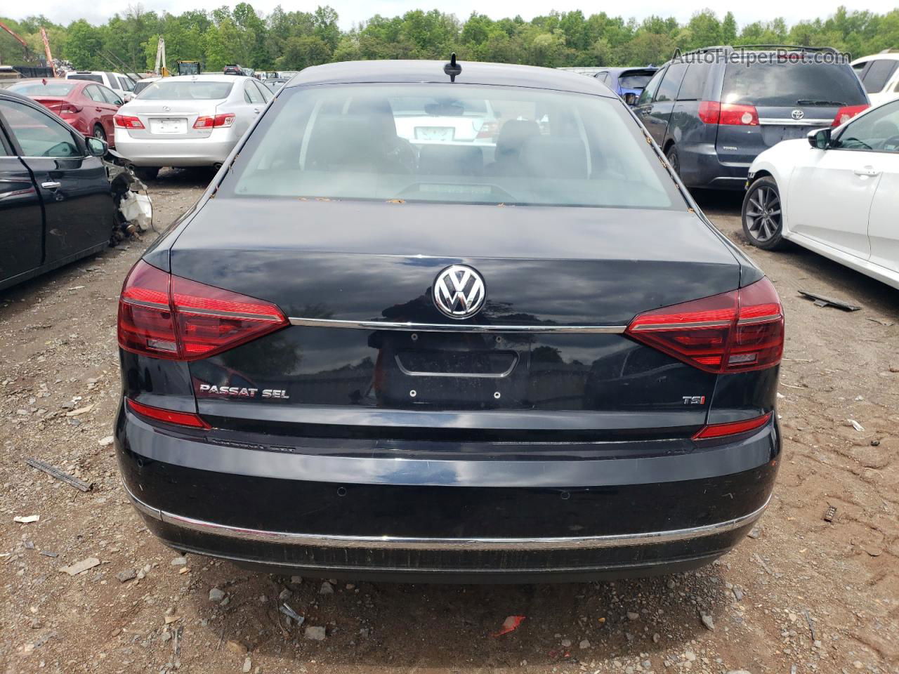 2017 Volkswagen Passat Sel Premium Black vin: 1VWCT7A3XHC044939