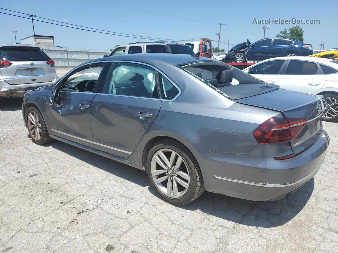 2017 Volkswagen Passat Sel Premium Silver vin: 1VWCT7A3XHC077522