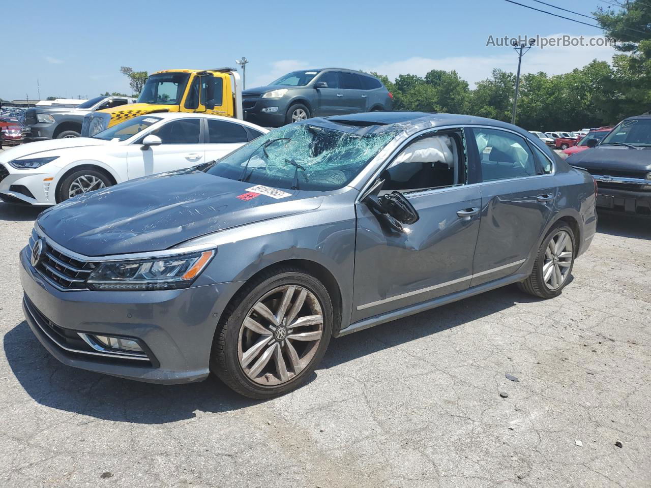 2017 Volkswagen Passat Sel Premium Silver vin: 1VWCT7A3XHC077522