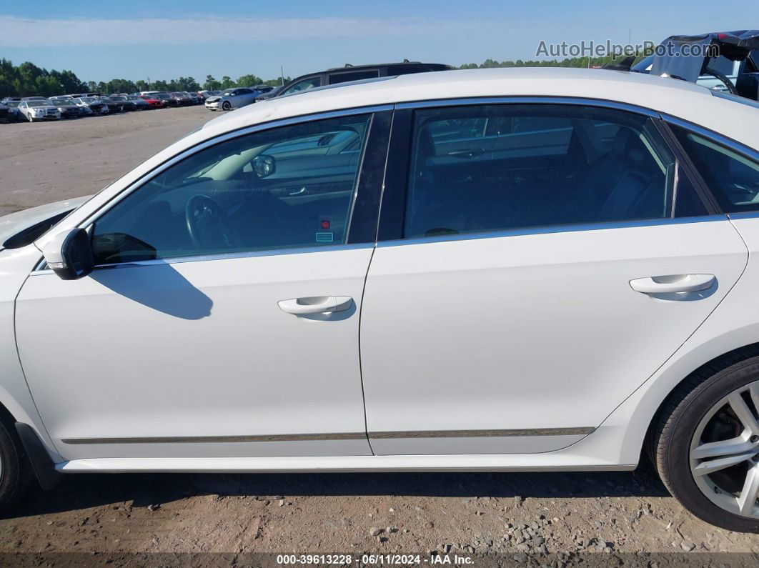 2015 Volkswagen Passat 2.0l Tdi Sel Premium White vin: 1VWCV7A30FC045587