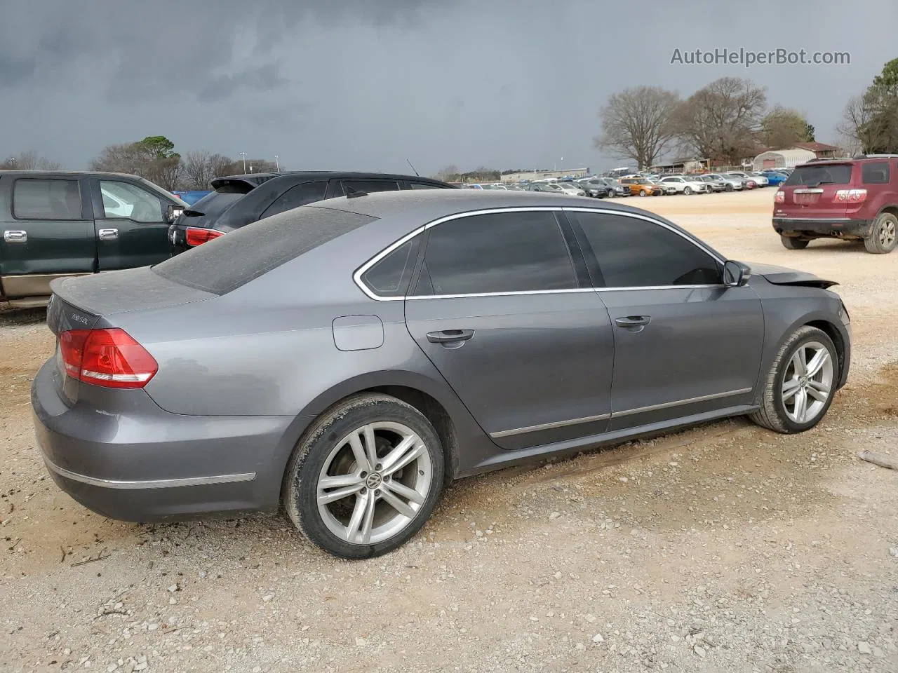 2015 Volkswagen Passat Sel Gray vin: 1VWCV7A30FC096510