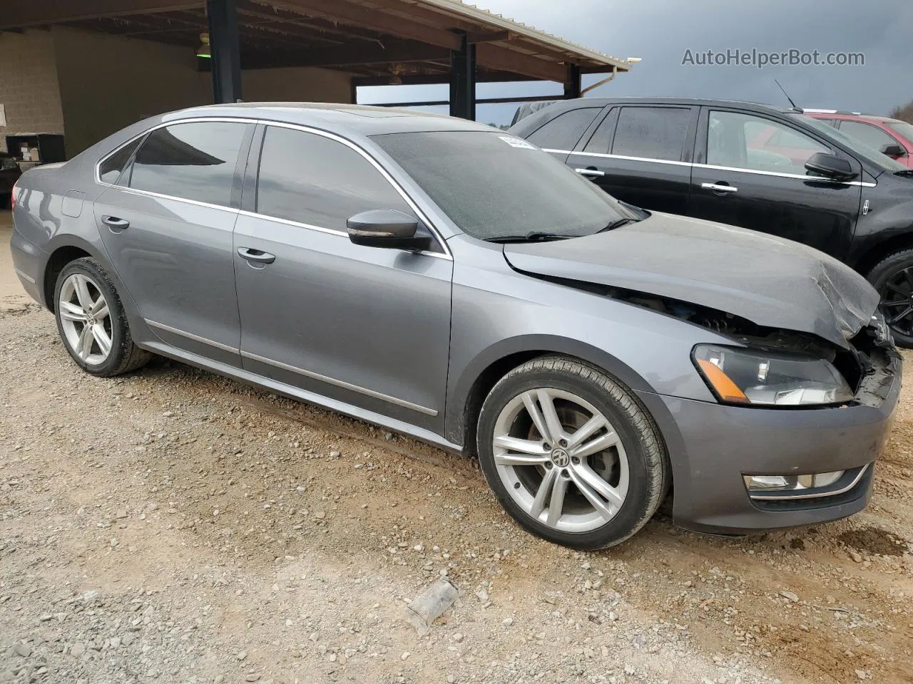 2015 Volkswagen Passat Sel Gray vin: 1VWCV7A30FC096510