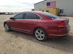 2015 Volkswagen Passat Sel Red vin: 1VWCV7A31FC100063