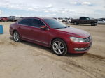 2015 Volkswagen Passat Sel Red vin: 1VWCV7A31FC100063