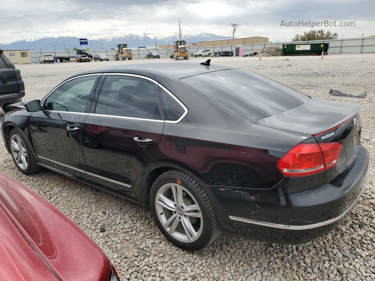 2015 Volkswagen Passat Sel Черный vin: 1VWCV7A32FC122282