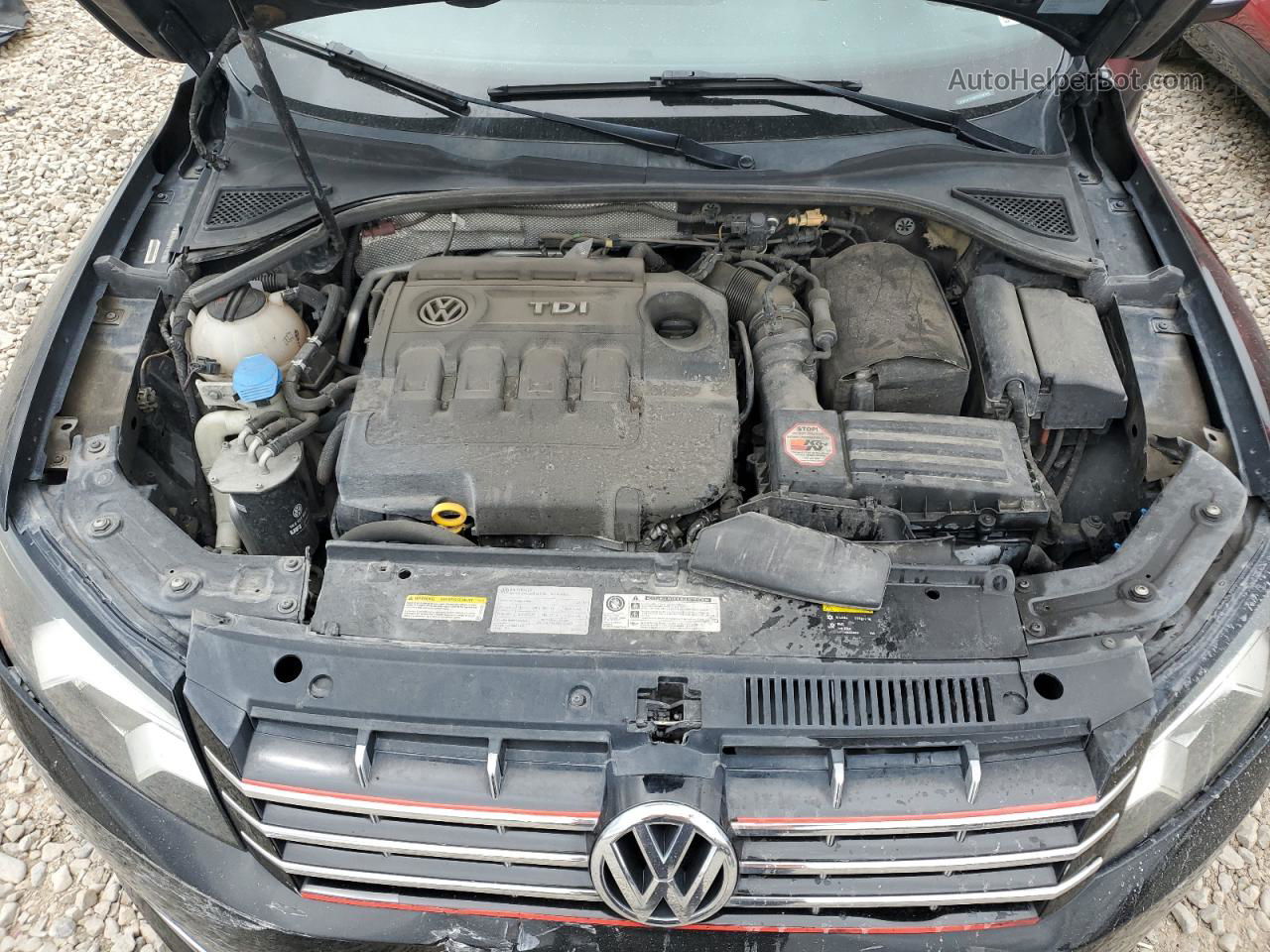 2015 Volkswagen Passat Sel Черный vin: 1VWCV7A32FC122282