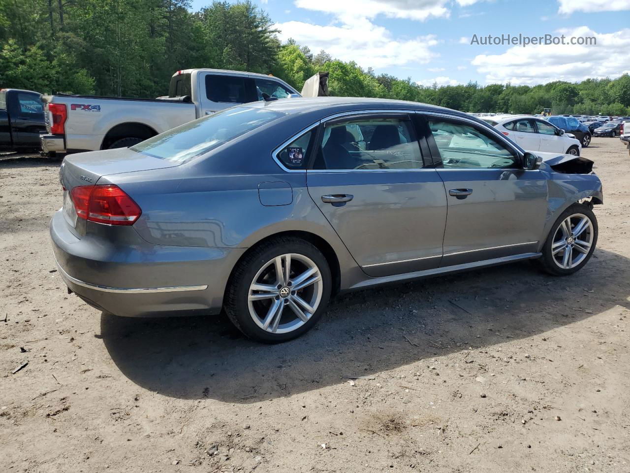 2015 Volkswagen Passat Sel Gray vin: 1VWCV7A33FC017248