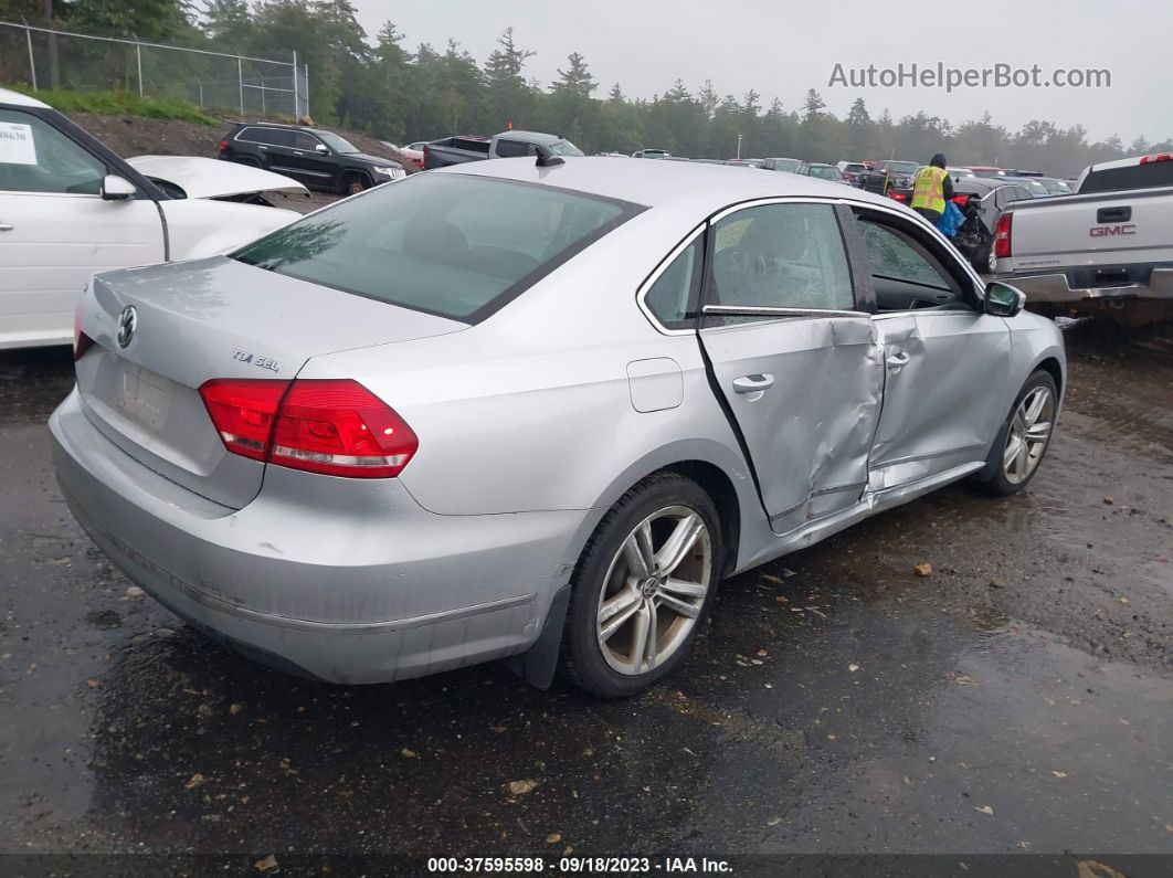 2015 Volkswagen Passat 2.0l Tdi Sel Premium Silver vin: 1VWCV7A33FC040416