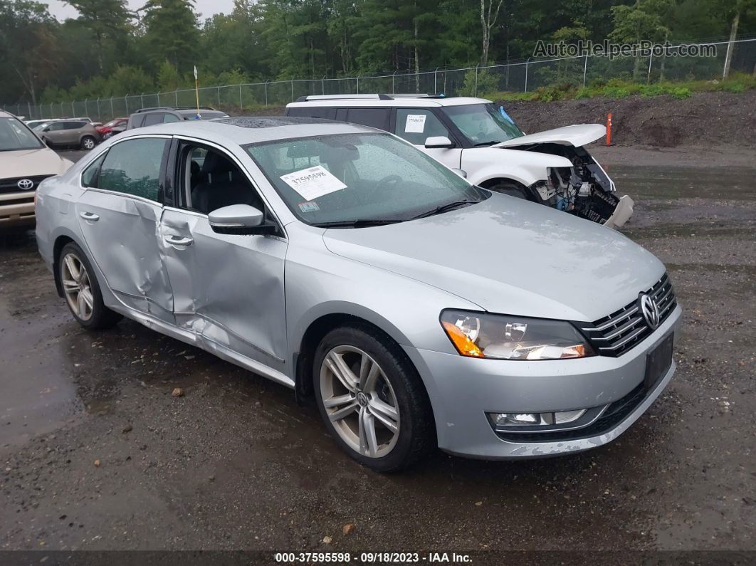 2015 Volkswagen Passat 2.0l Tdi Sel Premium Silver vin: 1VWCV7A33FC040416