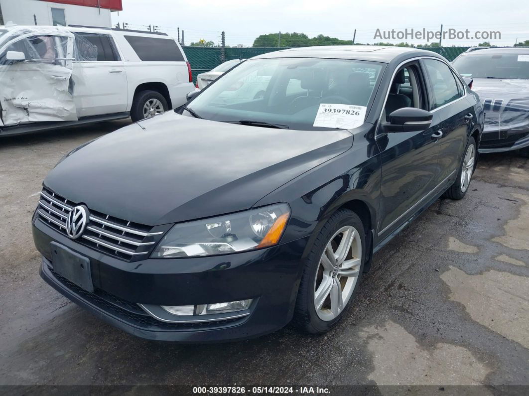 2015 Volkswagen Passat 2.0l Tdi Sel Premium Black vin: 1VWCV7A33FC089549