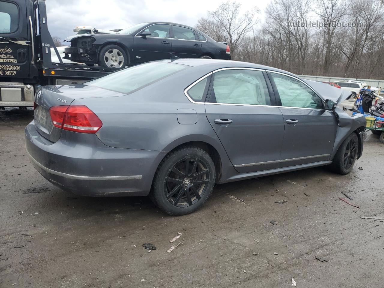 2015 Volkswagen Passat Sel Charcoal vin: 1VWCV7A33FC097392