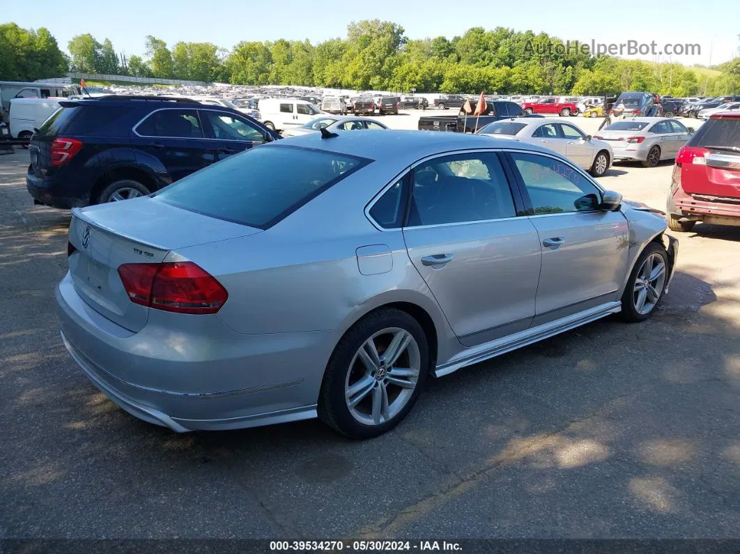 2015 Volkswagen Passat 2.0l Tdi Sel Premium Silver vin: 1VWCV7A34FC063011