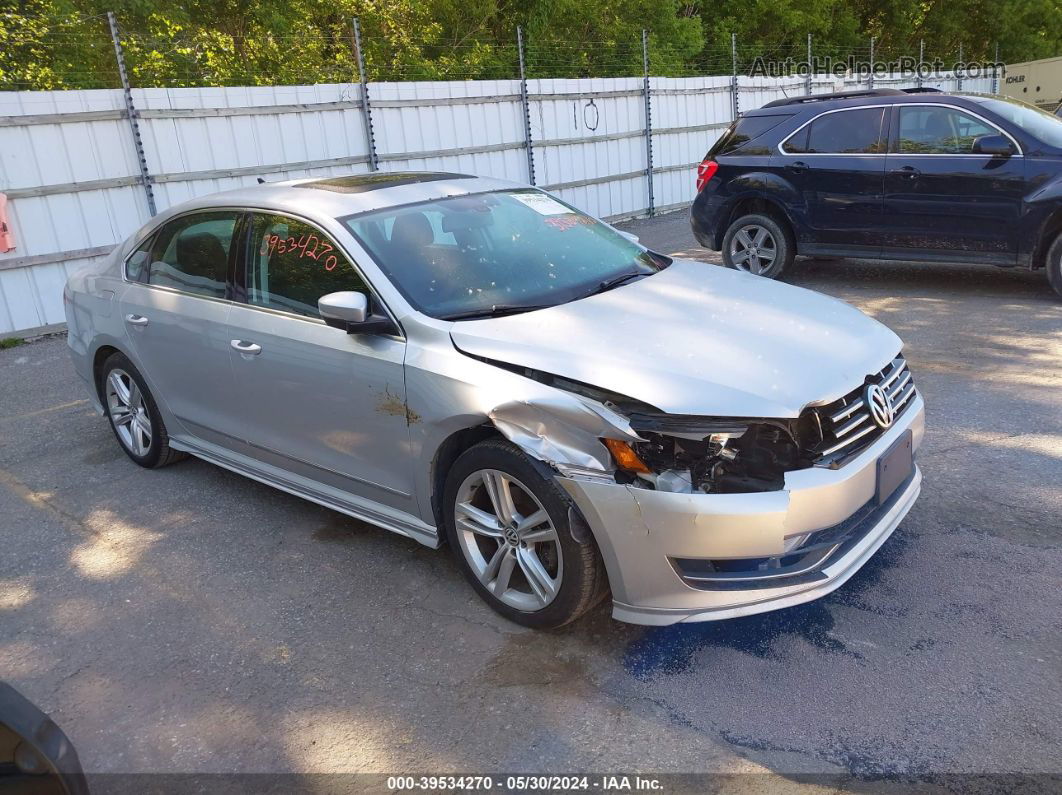 2015 Volkswagen Passat 2.0l Tdi Sel Premium Silver vin: 1VWCV7A34FC063011