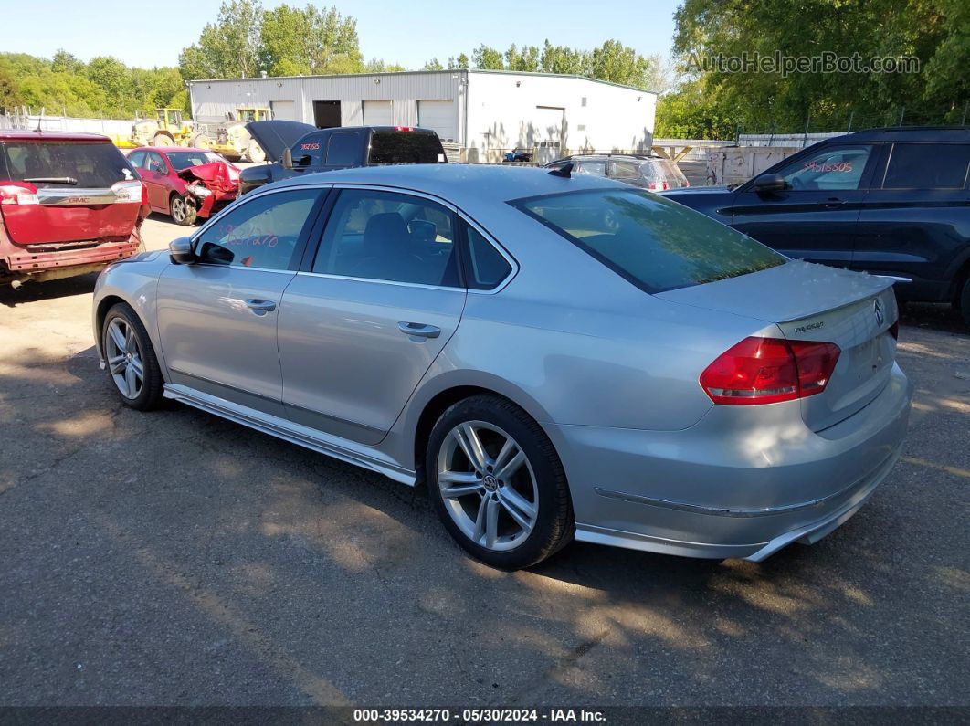 2015 Volkswagen Passat 2.0l Tdi Sel Premium Silver vin: 1VWCV7A34FC063011