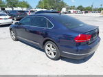 2015 Volkswagen Passat 2.0l Tdi Sel Premium Dark Blue vin: 1VWCV7A34FC090824