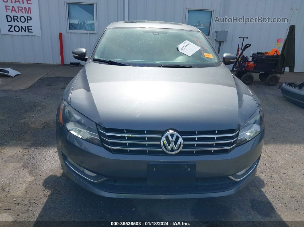 2015 Volkswagen Passat 2.0l Tdi Sel Premium Gray vin: 1VWCV7A36FC067383