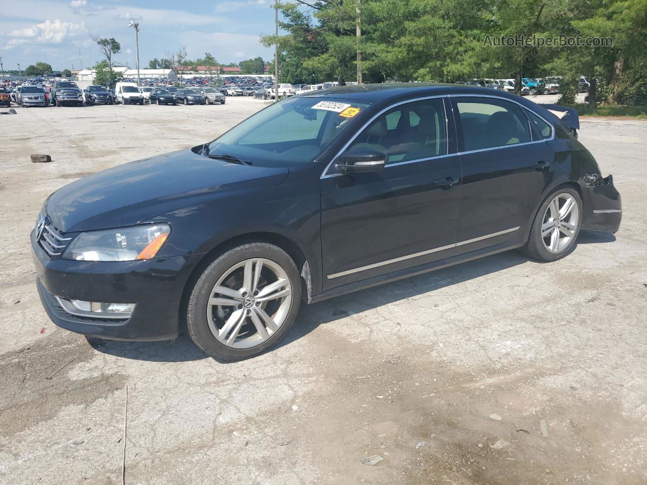 2015 Volkswagen Passat Sel Black vin: 1VWCV7A36FC071966