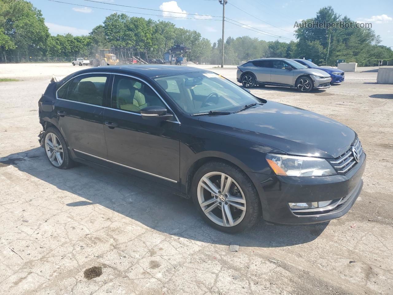 2015 Volkswagen Passat Sel Black vin: 1VWCV7A36FC071966