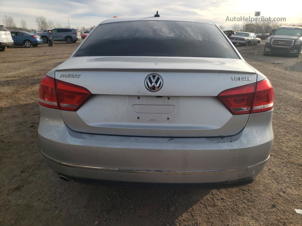 2015 Volkswagen Passat Sel Серый vin: 1VWCV7A37FC093314