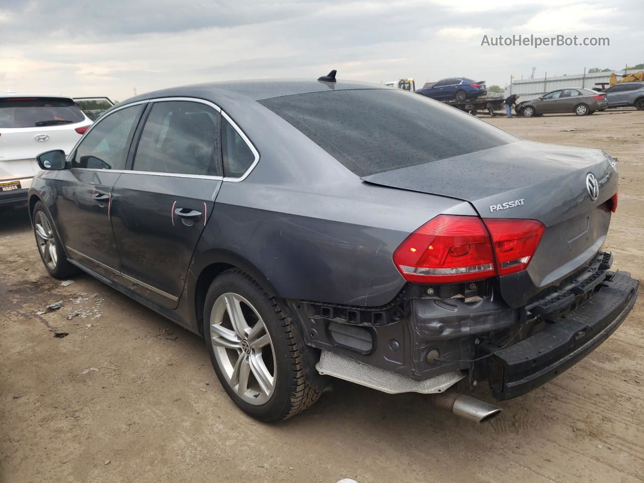 2015 Volkswagen Passat Sel Серый vin: 1VWCV7A38FC011204