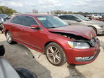 2015 Volkswagen Passat Sel Red vin: 1VWCV7A38FC057390