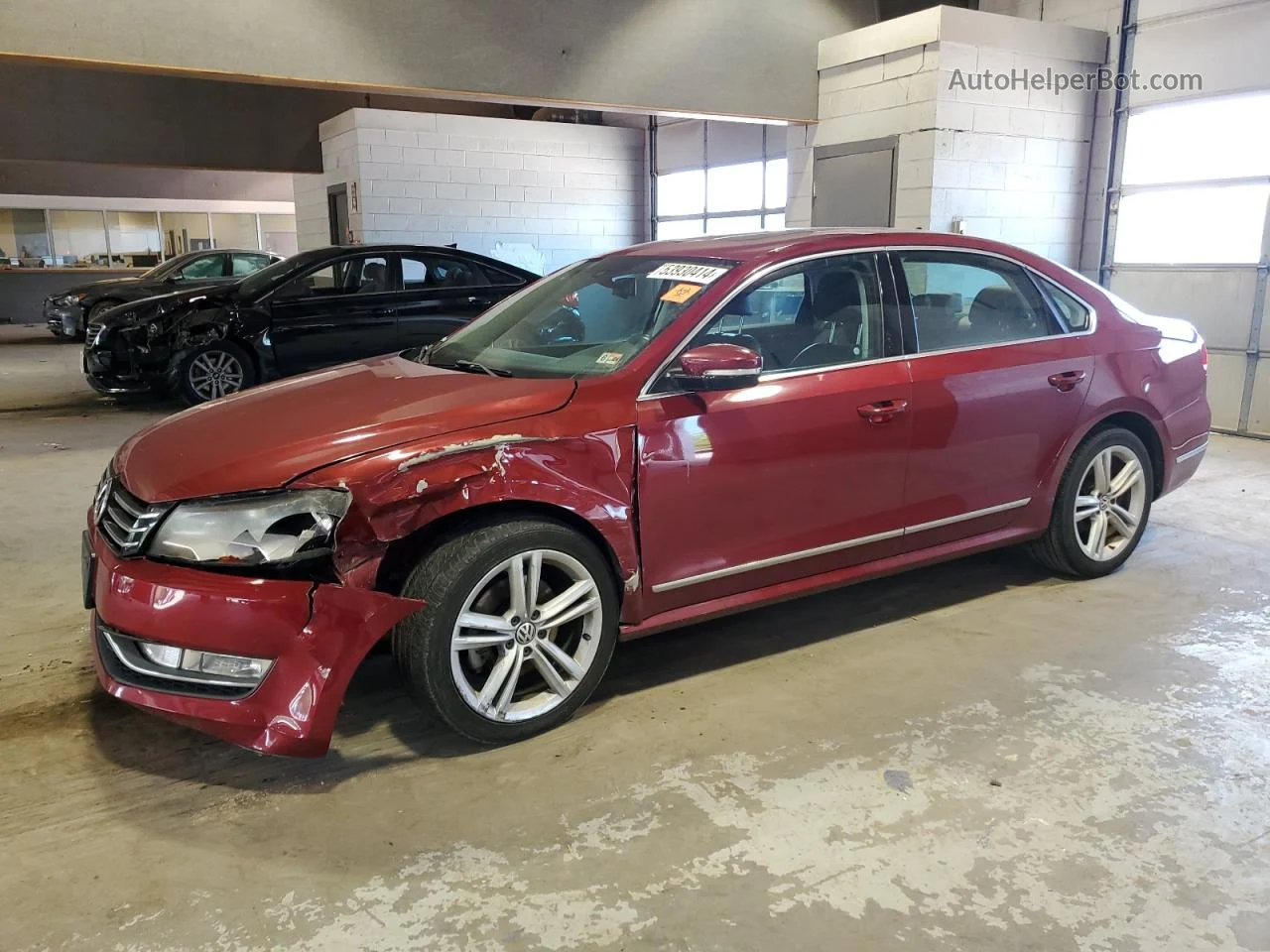 2015 Volkswagen Passat Sel Burgundy vin: 1VWCV7A3XFC102975