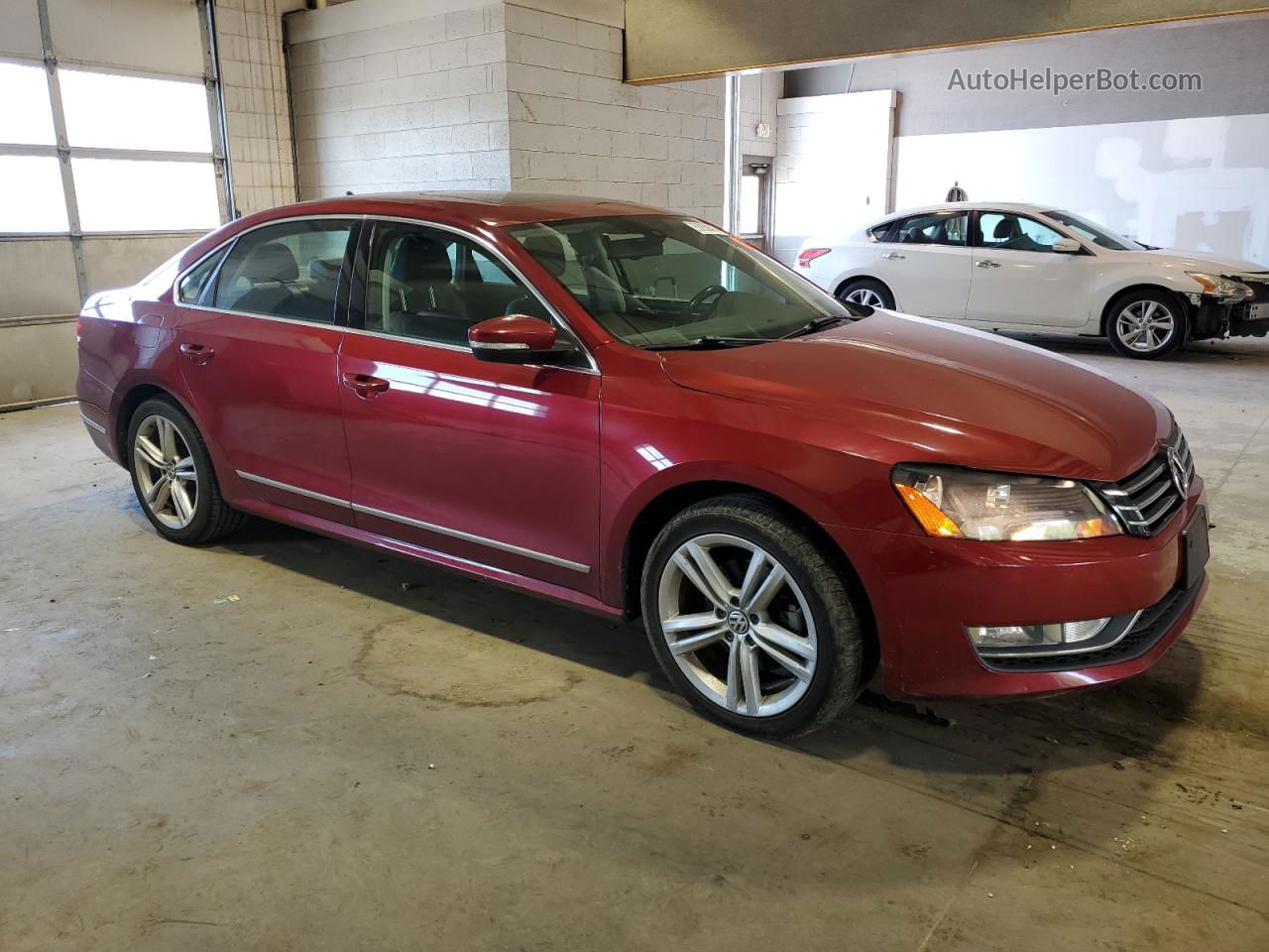 2015 Volkswagen Passat Sel Burgundy vin: 1VWCV7A3XFC102975