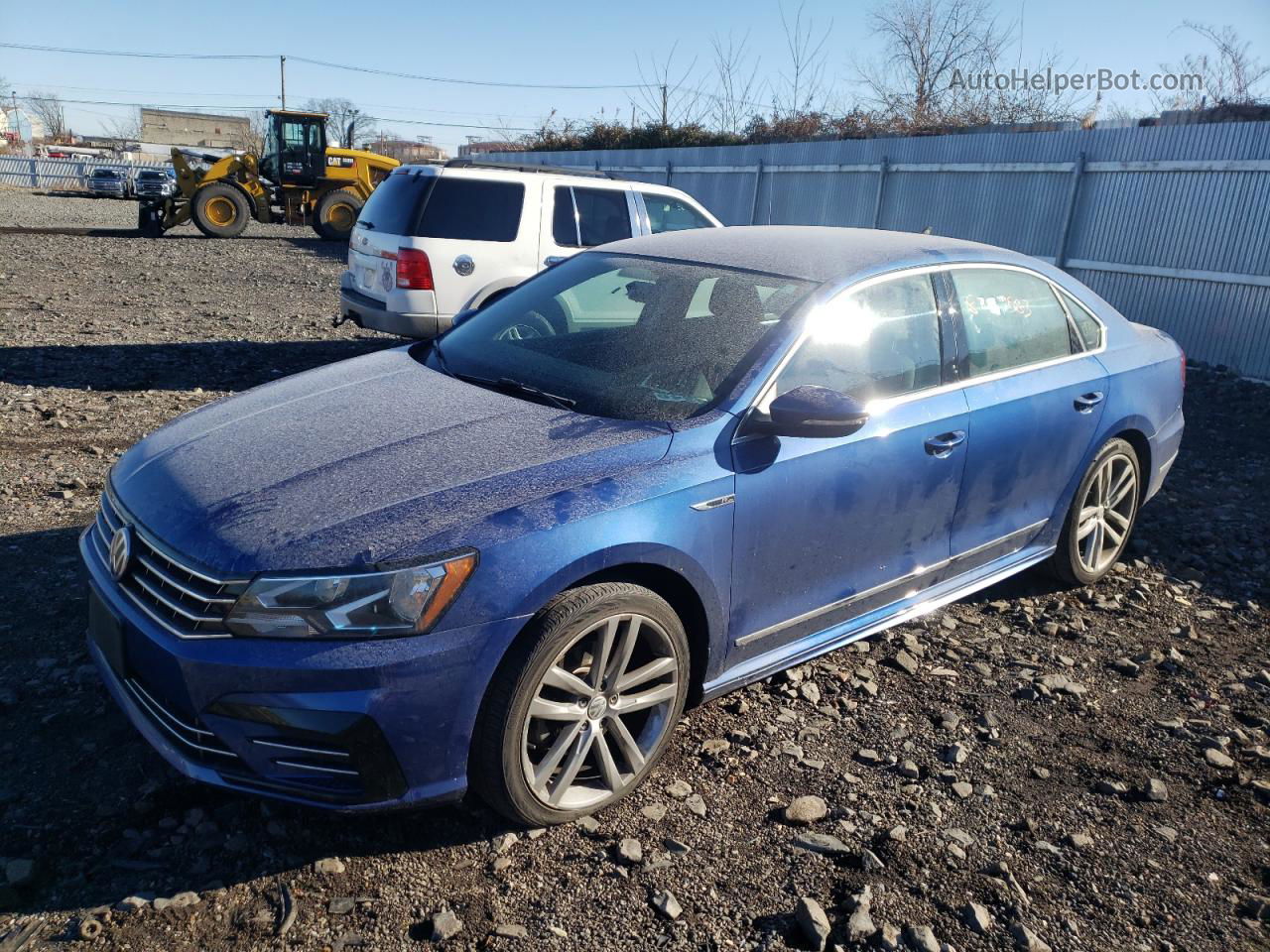 2017 Volkswagen Passat R-line Blue vin: 1VWDT7A30HC001652