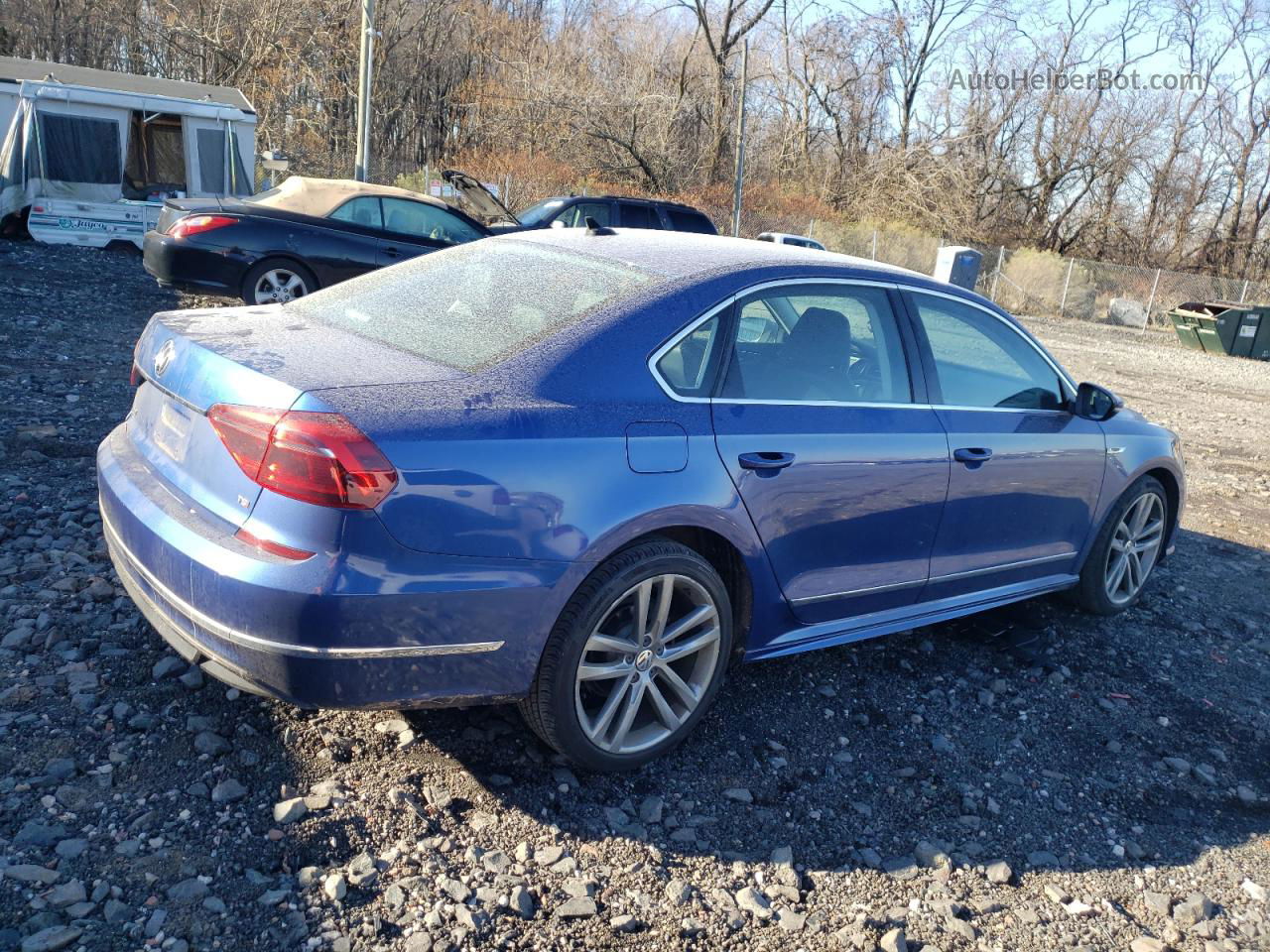 2017 Volkswagen Passat R-line Blue vin: 1VWDT7A30HC001652