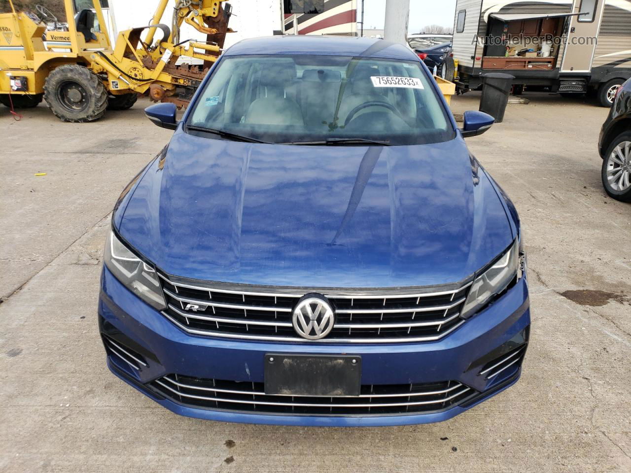 2017 Volkswagen Passat R-line Blue vin: 1VWDT7A30HC013851