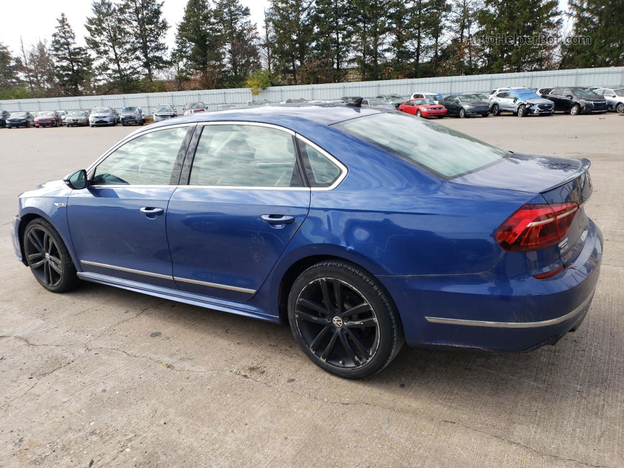 2017 Volkswagen Passat R-line Blue vin: 1VWDT7A30HC013851