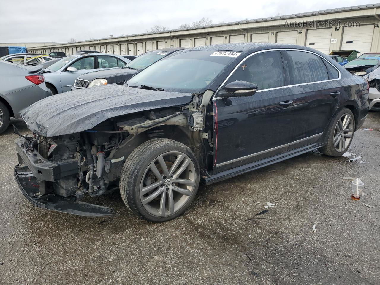 2017 Volkswagen Passat R-line Черный vin: 1VWDT7A30HC030990