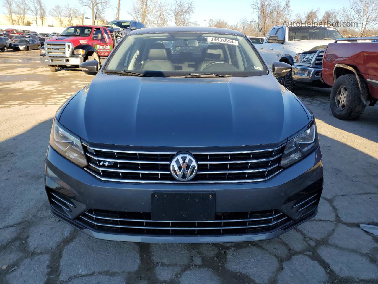 2017 Volkswagen Passat R-line Gray vin: 1VWDT7A30HC036529