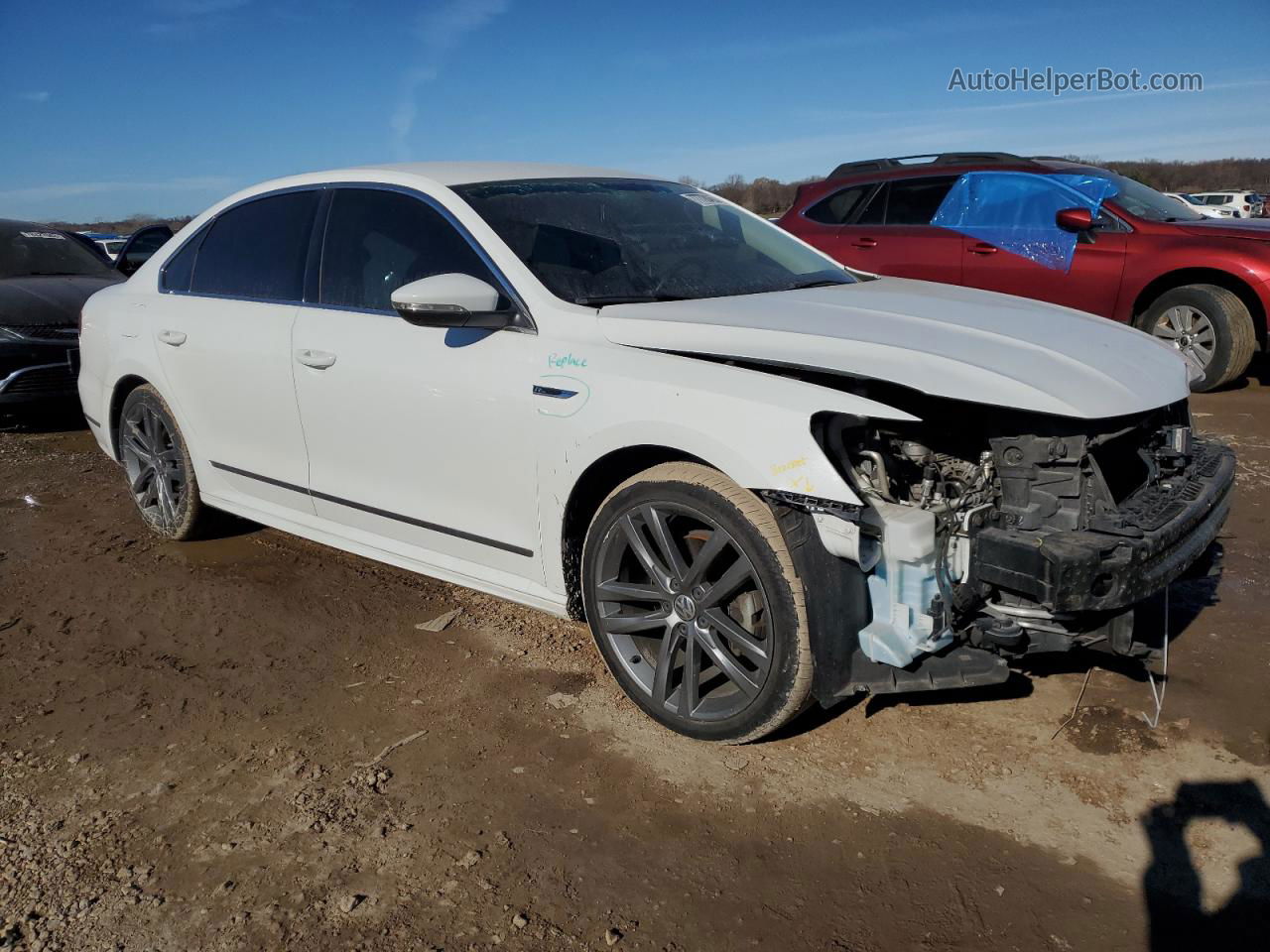 2017 Volkswagen Passat R-line White vin: 1VWDT7A30HC066288