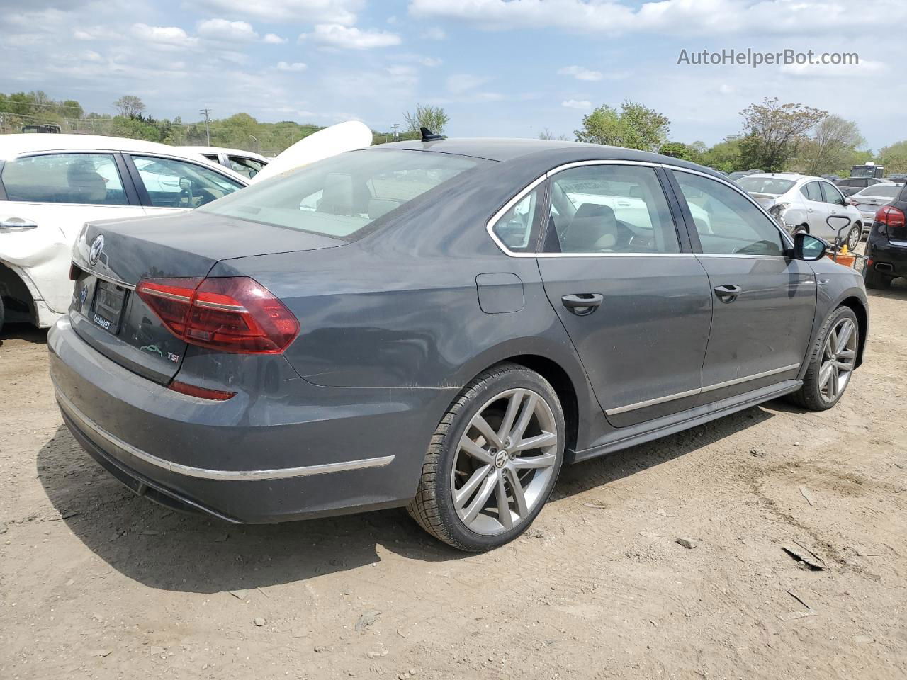 2017 Volkswagen Passat R-line Gray vin: 1VWDT7A32HC041392