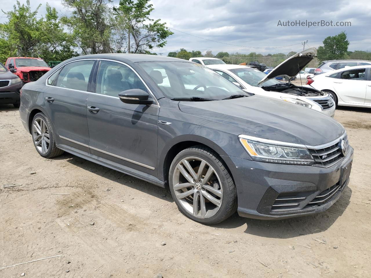 2017 Volkswagen Passat R-line Gray vin: 1VWDT7A32HC041392